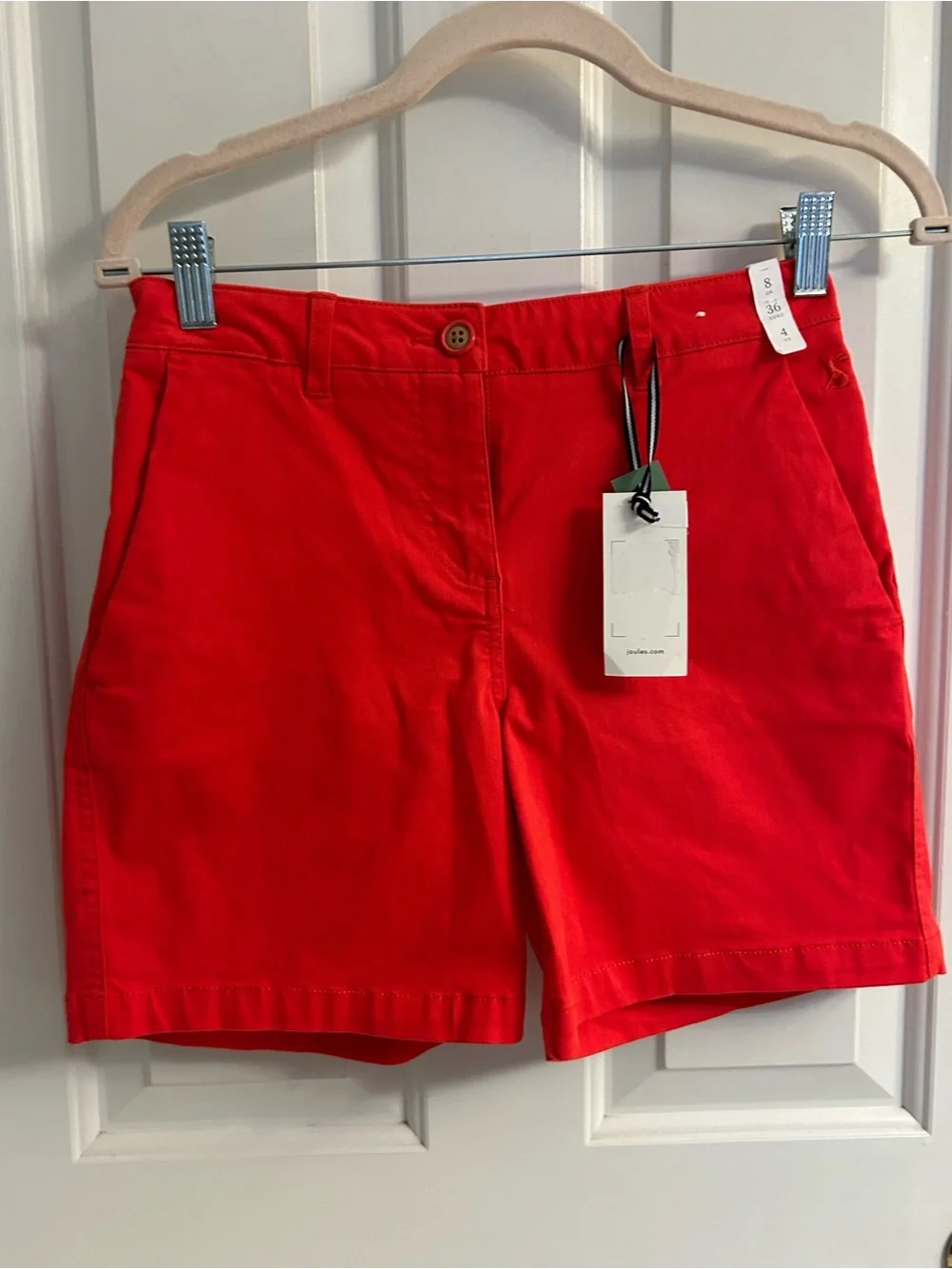 NWT-Joules Vibrant Red Chino Shorts